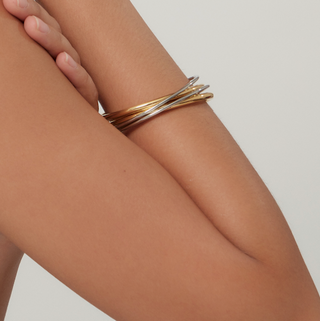 Eleanor Bangle in Two-tone